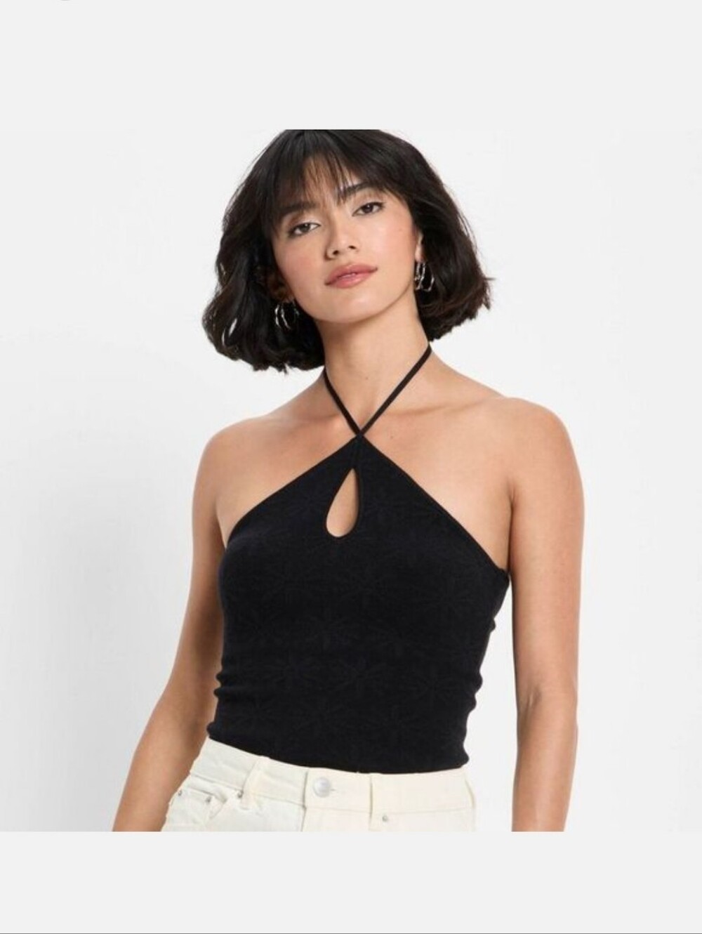 Future Collective Black Halter Bodysuite XS G173